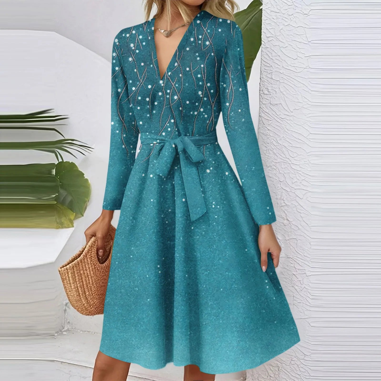 Floral Print Midi Dress